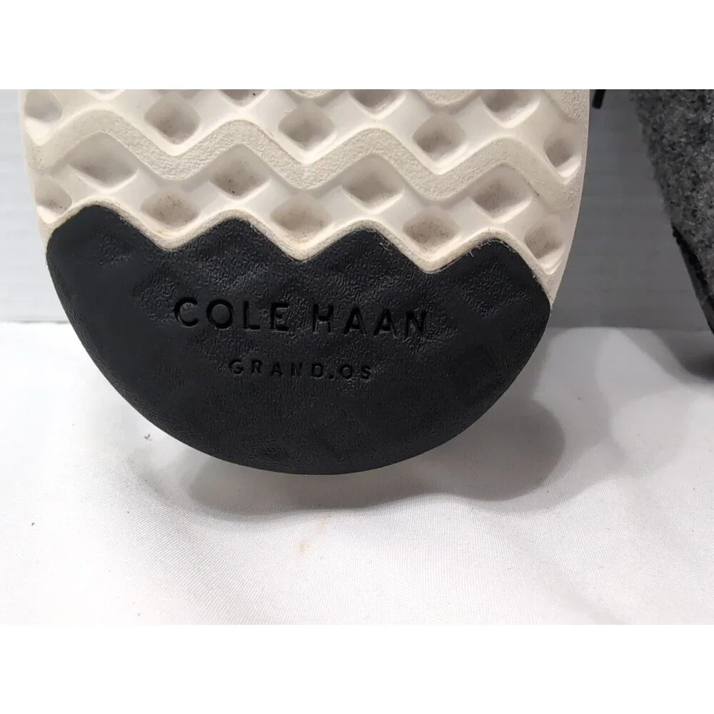 COLE HAAN MENS Size 12 M Grand Pro Sneakers Gray Wool SCUFF MARK see photo